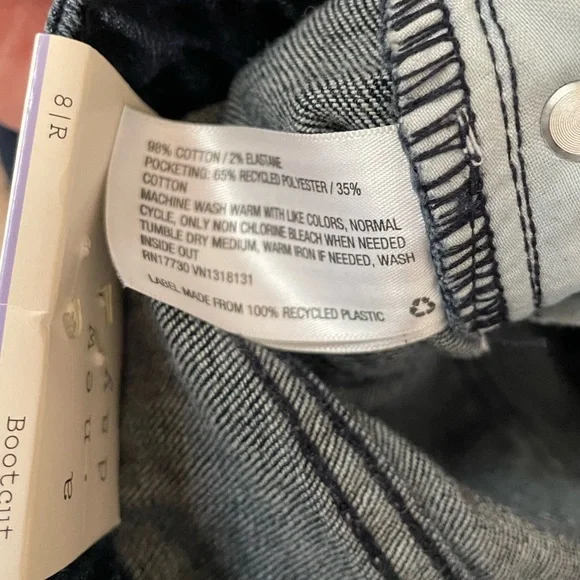 A New Day High Rise Straight Hip & Thigh Bootcut Jeans - Picture 9 of 9